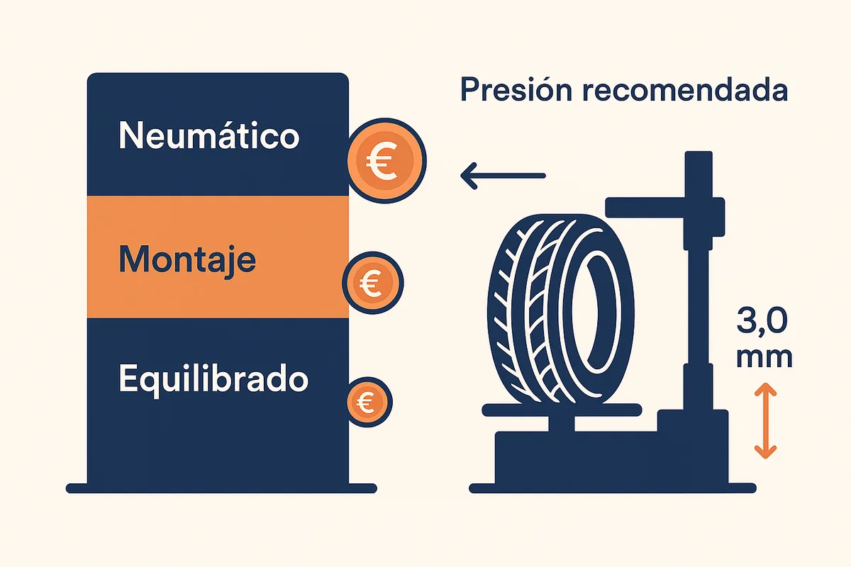 Cambio de neumáticos: precios reales y guía de compra por medida